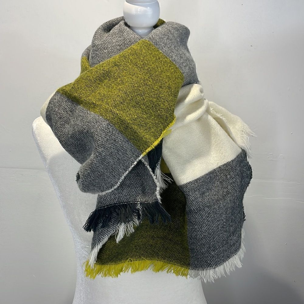 Atmosphere Boho plaid blanket oversized scarf